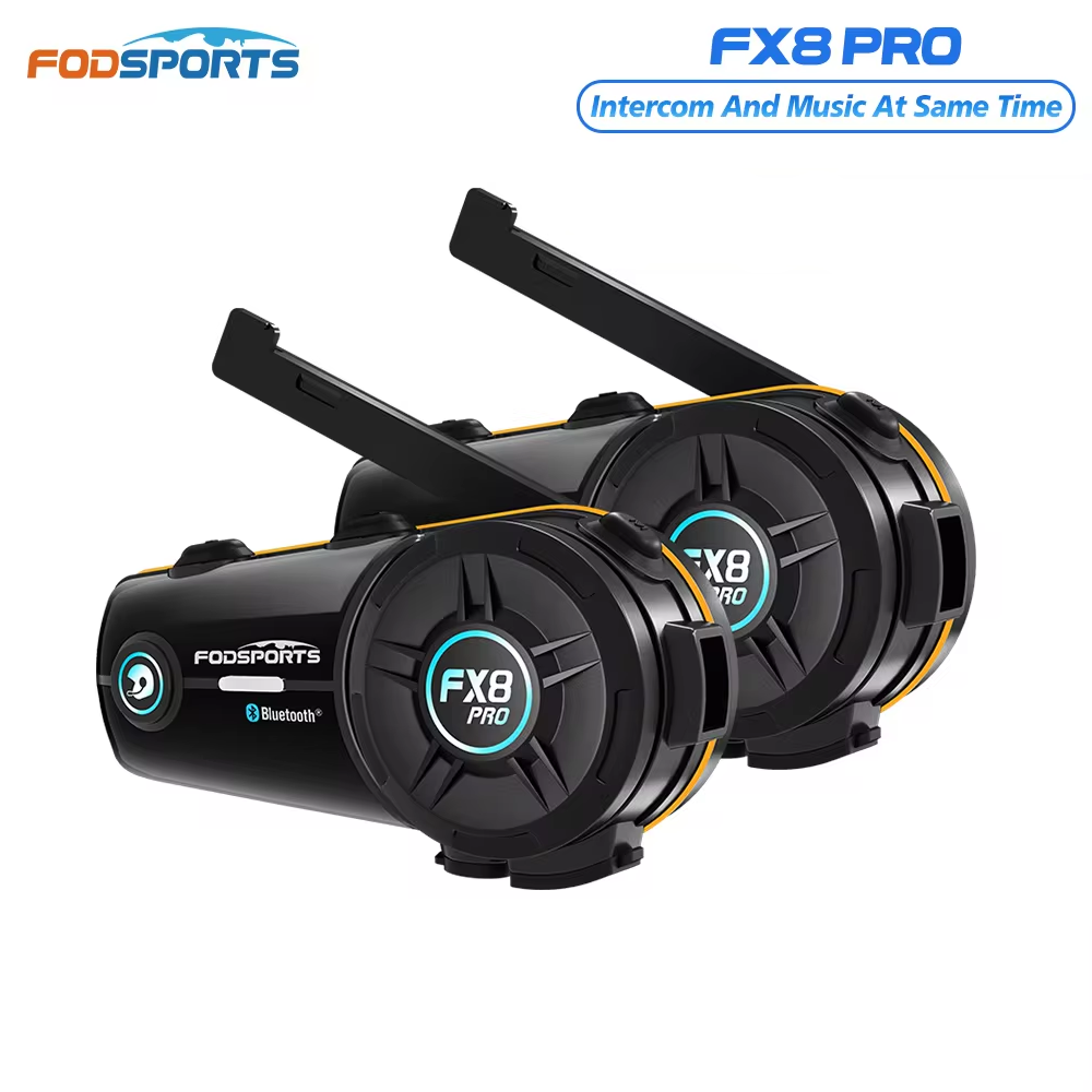 Full Face Motorcycle Helmet With Bluetooth - 2 Peças Fodsports FX8 Pro Intercomunicador