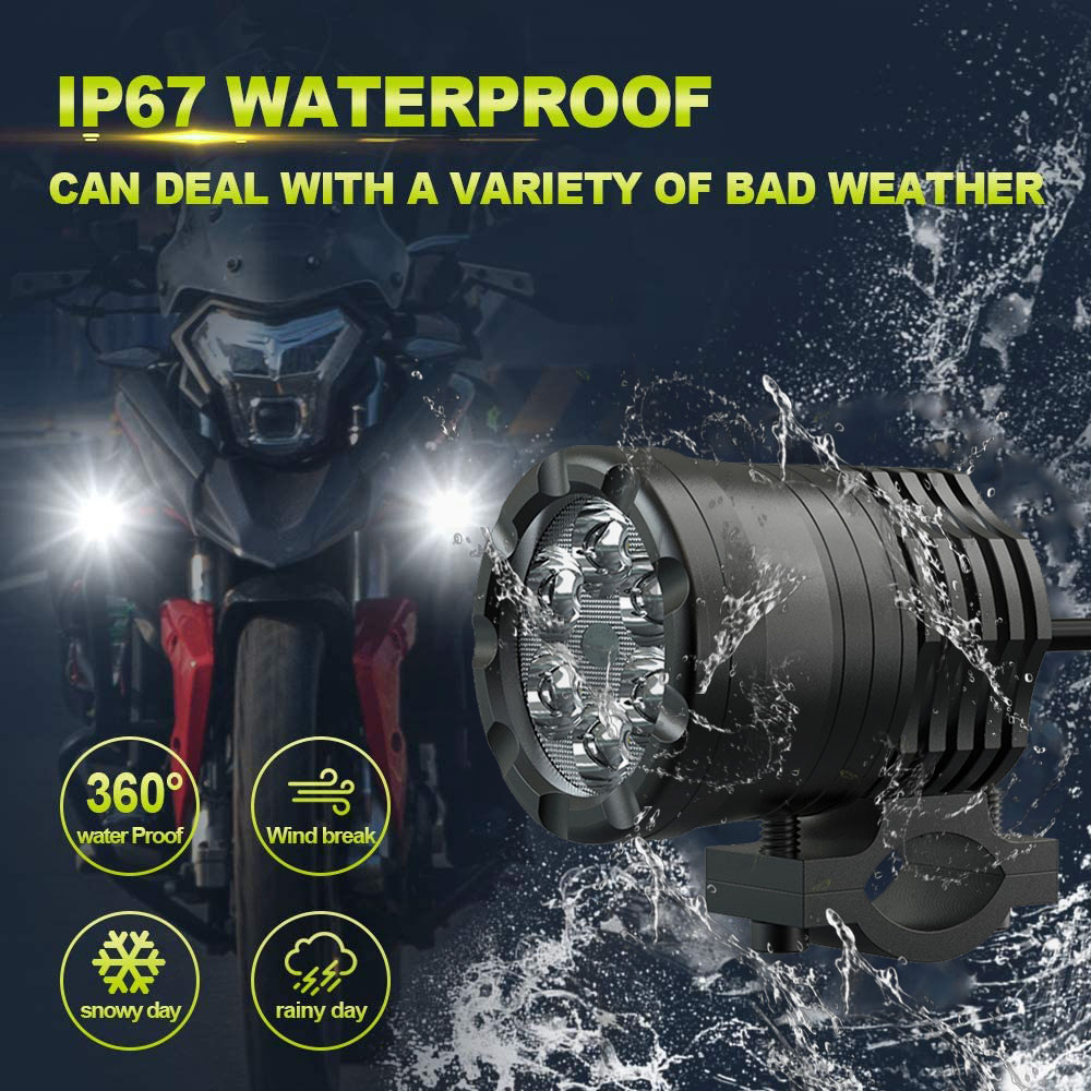 Nlpearl 60w motocicleta led fa - Universal Motorcycle Led Headlight Projector avaliação e preço