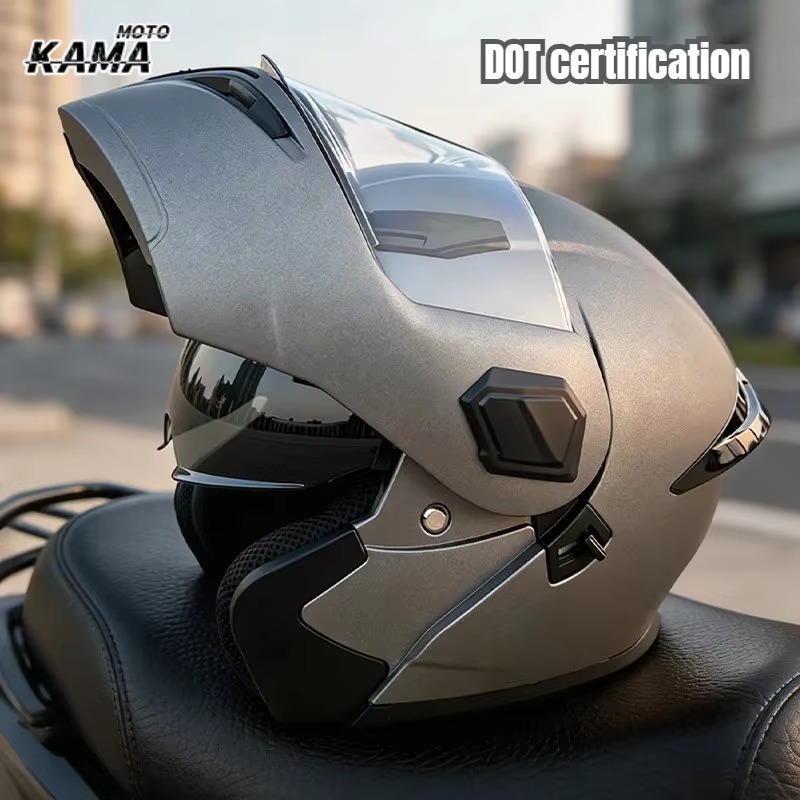 Capacete Modular Rebatível par - Modular Flip Up Motorcycle Helmet Dot Approved avaliação e preço