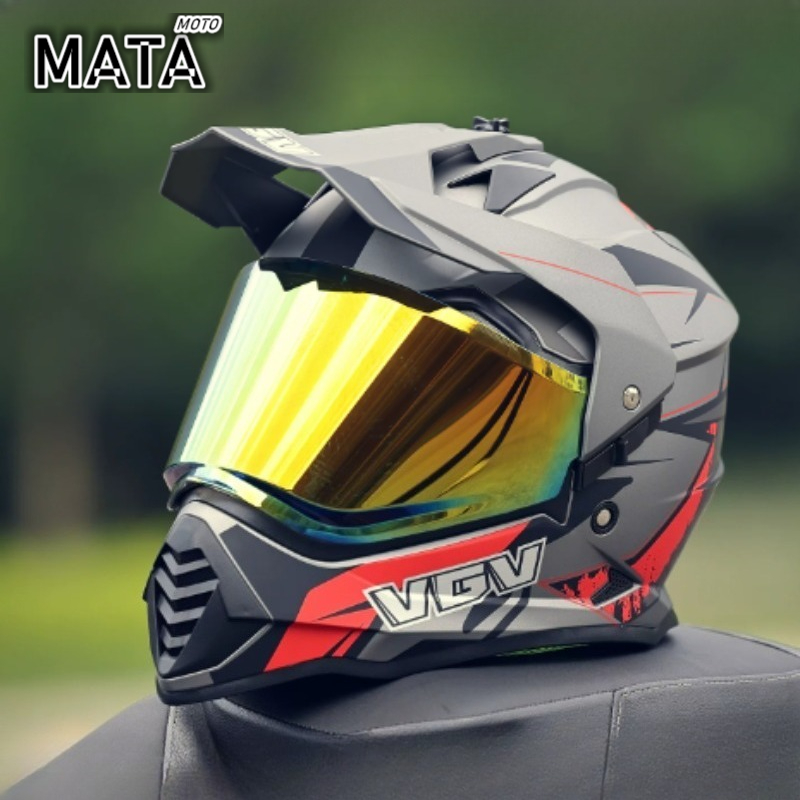 Capacete de Motocross VGV com  - Full Face Motorcycle Helmet With Bluetooth avaliação e preço