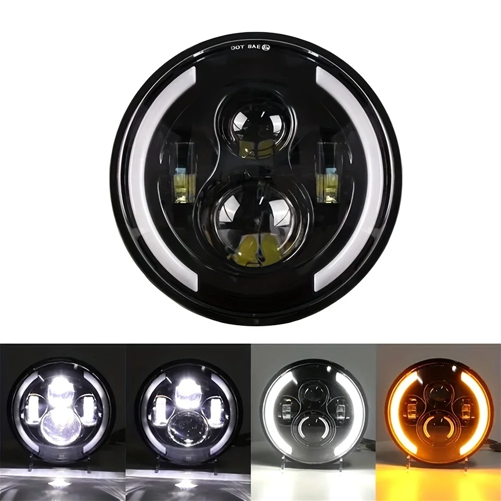 TCYATO, farol LED de 50W, 17,7 - Universal Motorcycle Led Headlight Projector avaliação e preço